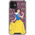 Disney Snow White Character with Floral Pattern iPhone 12 Clear Case