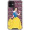 Disney Snow White Character with Floral Pattern iPhone 12 Mini Clear Case