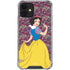 Disney Snow White Character with Floral Pattern iPhone 12 Mini Clear Case