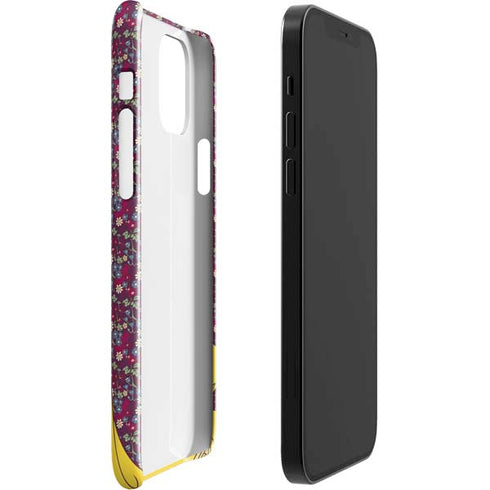 Disney Snow White Character with Floral Pattern iPhone 12 Mini Lite Case
