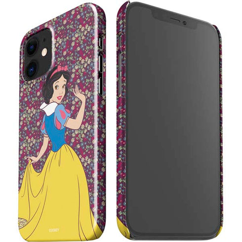 Disney Snow White Character with Floral Pattern iPhone 12 Mini Lite Case