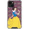 Disney Snow White Character with Floral Pattern iPhone 13 Mini Clear Case