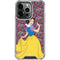 Disney Snow White Character with Floral Pattern iPhone 13 Pro Clear Case