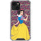Disney Snow White Character with Floral Pattern iPhone 14 Plus Clear Case
