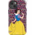Disney Snow White Character with Floral Pattern iPhone 15 Impact Case