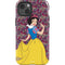 Disney Snow White Character with Floral Pattern iPhone 14 Impact Case