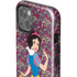 Disney Snow White Character with Floral Pattern iPhone 15 Impact Case