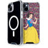 Disney Snow White Character with Floral Pattern iPhone 15 Plus MagSafe Case