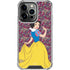 Disney Snow White Character with Floral Pattern iPhone 15 Pro Clear Case