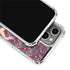 Disney Snow White Character with Floral Pattern iPhone 15 Pro Clear Case