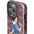 Disney Snow White Character with Floral Pattern iPhone 14 Pro Impact Case
