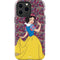 Disney Snow White Character with Floral Pattern iPhone 15 Pro Max Impact Case