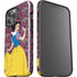 Disney Snow White Character with Floral Pattern iPhone 15 Pro Max Impact Case