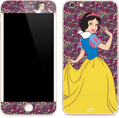 Disney Snow White Character with Floral Pattern iPhone 6/6s Plus Skin
