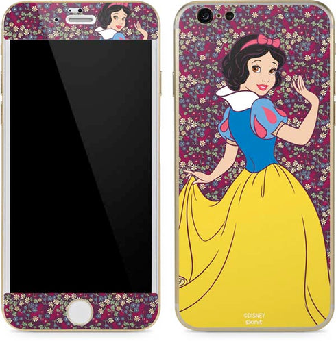 Disney Snow White Character with Floral Pattern iPhone 6/6s Skin