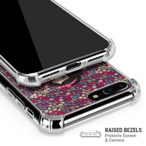 Disney Snow White Character with Floral Pattern iPhone 7/8 Plus Clear Case
