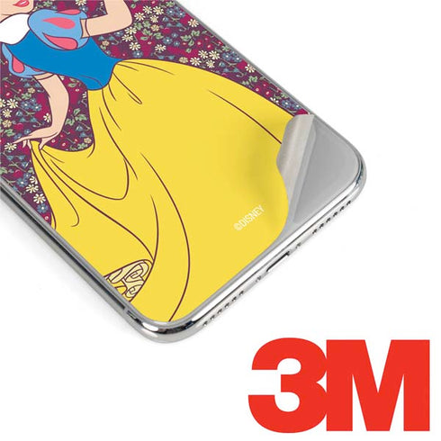 Disney Snow White Character with Floral Pattern iPhone XS Max Skin