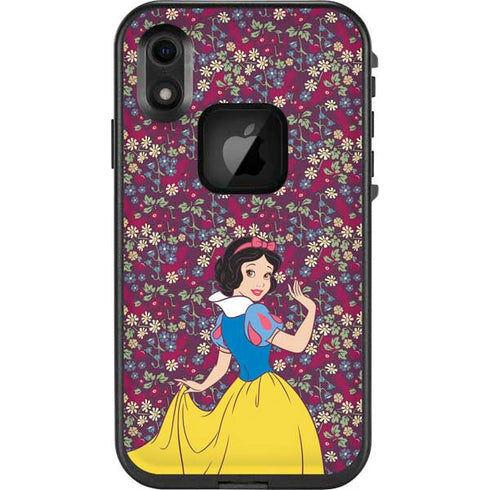 Disney Snow White Character with Floral Pattern LifeProof Fre iPhone Skin