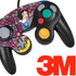 Disney Snow White Character with Floral Pattern Nintendo GameCube Controller Skin