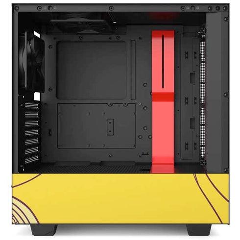 Disney Snow White Character with Floral Pattern NZXT H510 Compact ATX Mid-Tower Case Skin