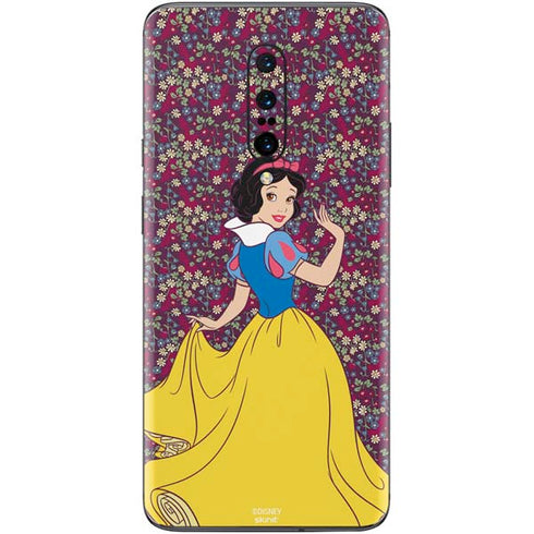 Disney Snow White Character with Floral Pattern OnePlus 7 Pro Skin