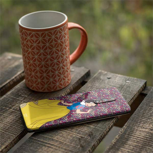 Disney Snow White Character with Floral Pattern OnePlus 7 Pro Skin