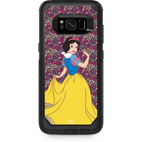 Disney Snow White Character with Floral Pattern Otterbox Commuter Galaxy Skin