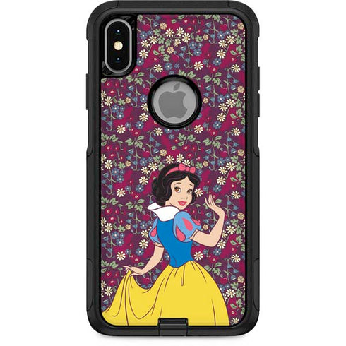 Disney Snow White Character with Floral Pattern Otterbox Commuter iPhone Skin