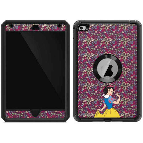 Disney Snow White Character with Floral Pattern Otterbox Defender iPad Skin