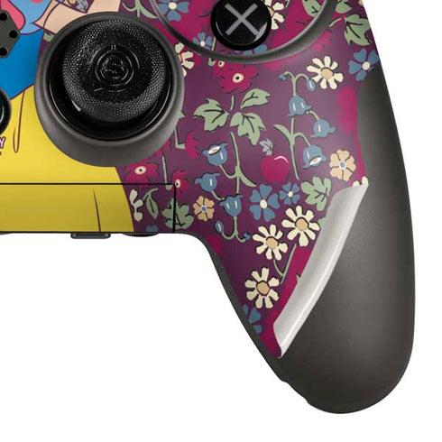 Disney Snow White Character with Floral Pattern PlayStation Scuf Vantage 2 Controller Skin