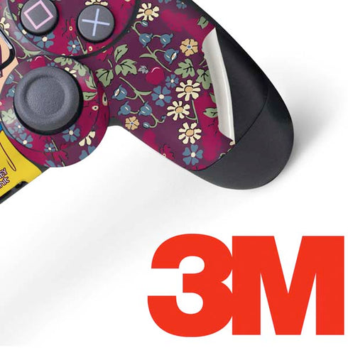 Disney Snow White Character with Floral Pattern PS4 Controller Skin