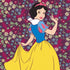 Disney Snow White Character with Floral Pattern PS4 Pro/Slim Controller Skin