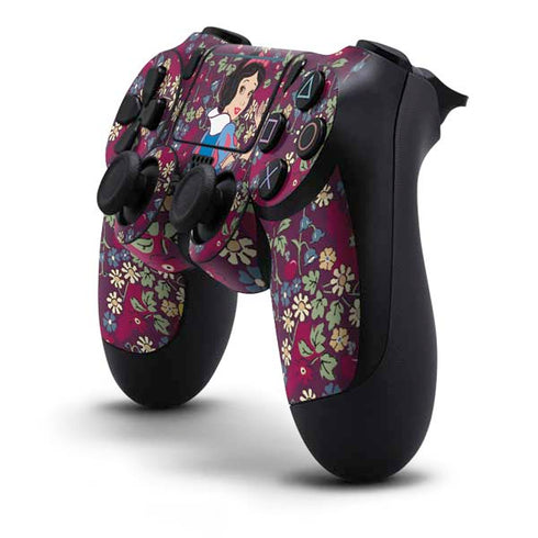 Disney Snow White Character with Floral Pattern PS4 Pro/Slim Controller Skin