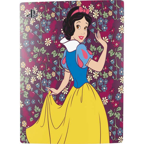 Disney Snow White Character with Floral Pattern PS5 Bundle Skin