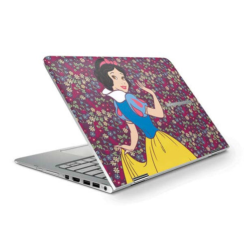 Disney Snow White Character with Floral Pattern HP Spectre Skin