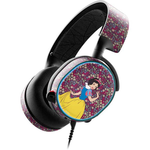 Disney Snow White Character with Floral Pattern SteelSeries Arctis 3 Skin