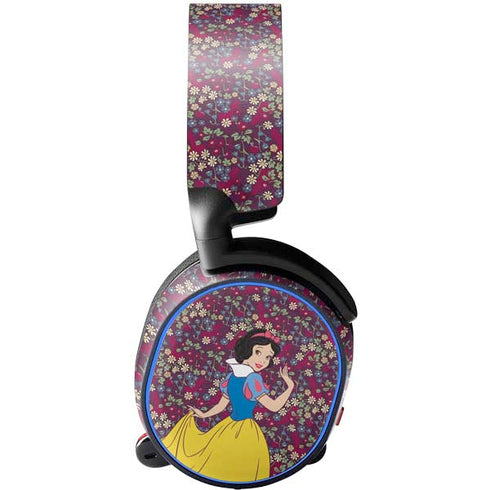 Disney Snow White Character with Floral Pattern SteelSeries Arctis 3 Skin