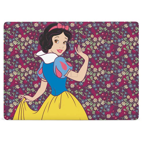 Disney Snow White Character with Floral Pattern Surface Laptop 3 13.5in Skin