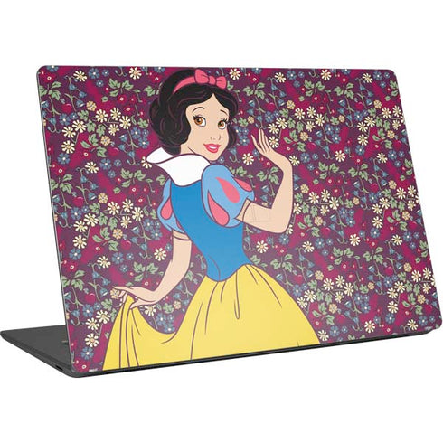 Disney Snow White Character with Floral Pattern Surface Laptop 4 15in Skin