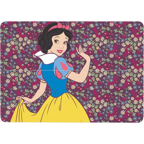 Disney Snow White Character with Floral Pattern Surface Laptop Studio Skin