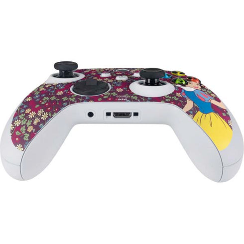 Disney Snow White Character with Floral Pattern Xbox Series S Controller Skin