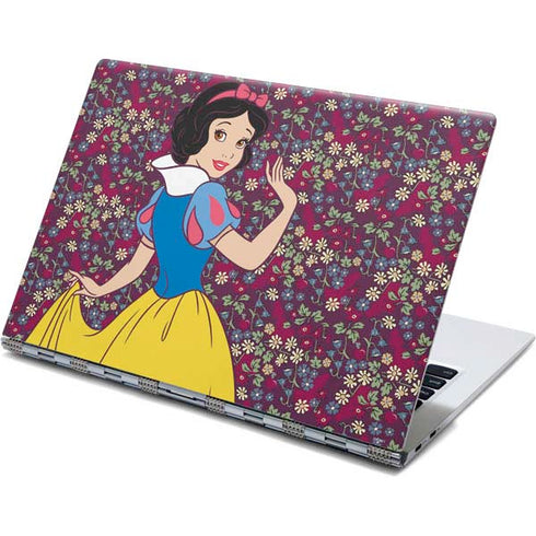 Disney Snow White Character with Floral Pattern Yoga 910 2-in-1 14in Touch-Screen Skin