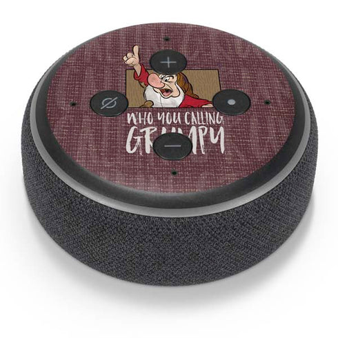 Disney Snow White Grumpy Amazon Echo Dot Skin