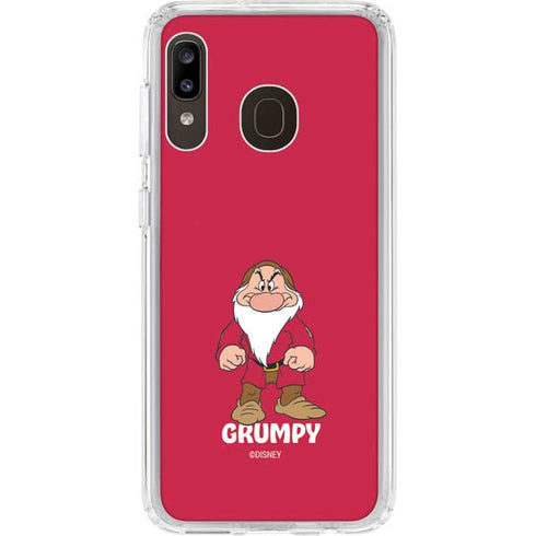 Disney Snow White Grumpy Dwarf Galaxy A20 Clear Case