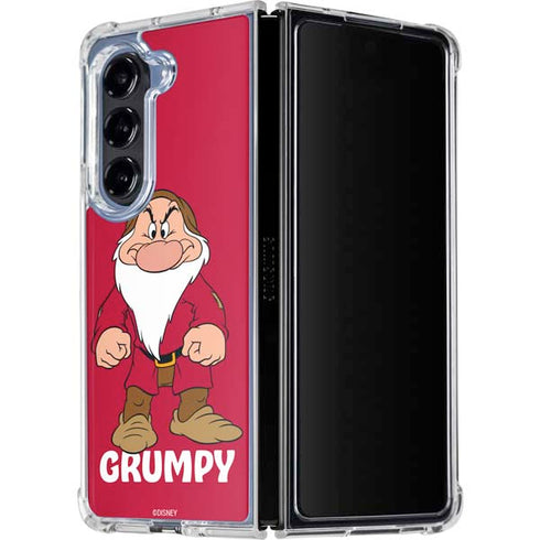 Disney Snow White Grumpy Dwarf Galaxy Z Fold5 5G Clear Case