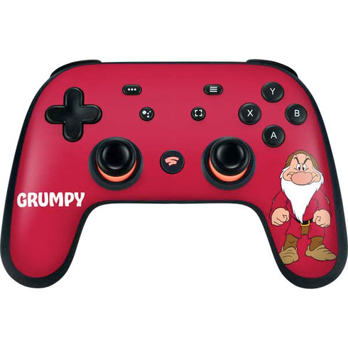 Disney Snow White Grumpy Dwarf Google Stadia Controller Skin