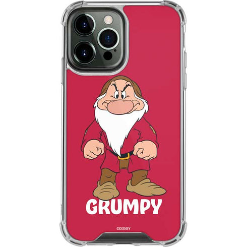 Disney Snow White Grumpy Dwarf iPhone 13 Pro Max Clear Case