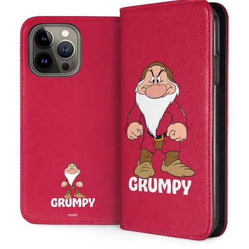 Disney Snow White Grumpy Dwarf iPhone 14 Pro Max Folio Case