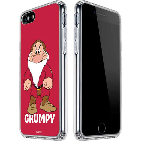 Disney Snow White Grumpy Dwarf iPhone SE (2nd & 3rd Gen) Clear Case