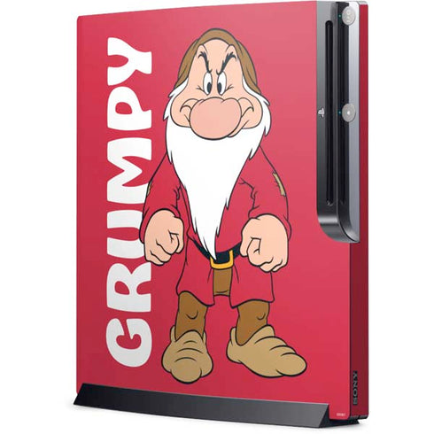 Disney Snow White Grumpy Dwarf Playstation 3 & PS3 Slim Skin